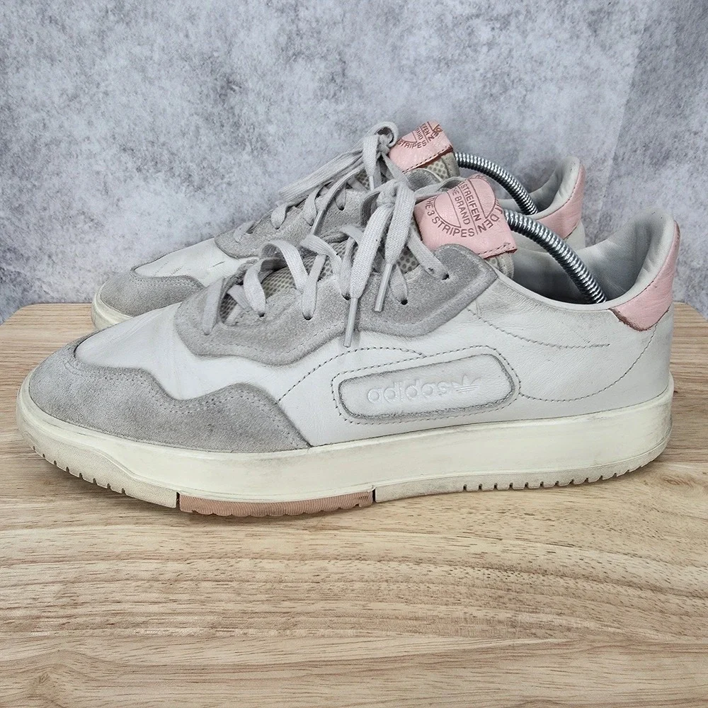 Adidas SC Premiere‎ Sneakers Mens 11 White Icey Pink Low Top Casual Shoes EE6020